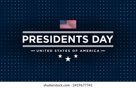 Presidents Day Background Design. Banner, Poster, Greeting Card. Vector Illustration.