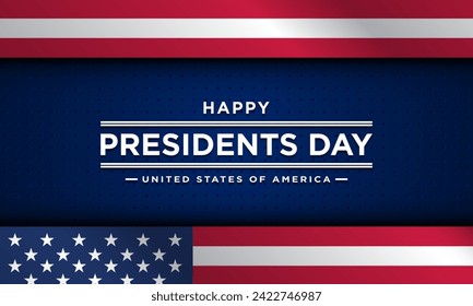 Presidents Day Background Design. Banner, Poster, Greeting Card. Vector Illustration.