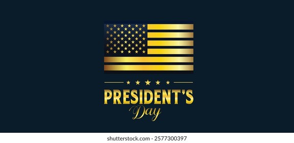 Presidents' Day Background Design Banner, Poster, Greeting Card