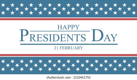 President's Day Background Design. Banners, Posters, Greeting Cards. Vector Illustration.