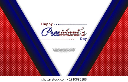 President's Day. background design. It is suitable for banners, posters, websites, advertising. Vector illustration