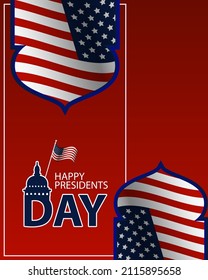 President's Day Background Design. It is suitable for posters, banners, invitations, advertising. Vector illustration. Vector Illustration.