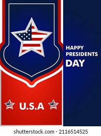 Diseño de fondo del Día del Presidente. Es adecuado para afiches, banners, invitaciones, publicidad. Ilustración del vector