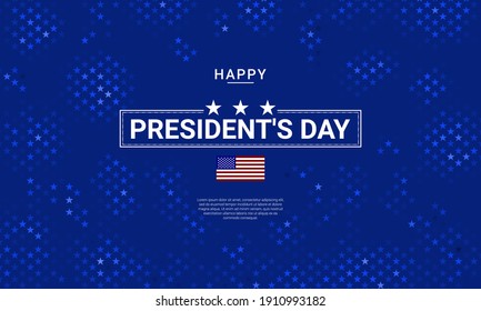 President's Day. background design with US flag. It is suitable for banners, posters, websites, advertising. Vector illustration