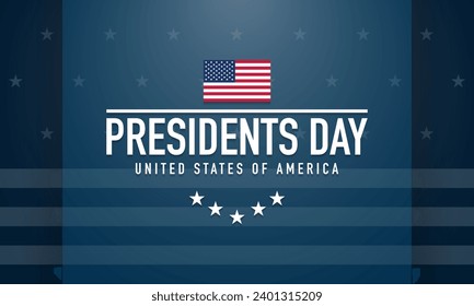 Presidents Day Background Design. Vector Illustration.