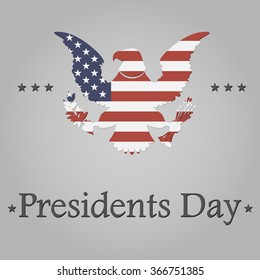 presidents day background with eagle