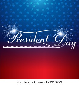 Presidents day background united states stars illustration vector