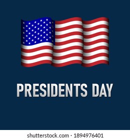 Presidents day background. Vector typography, text or logo design. National american holiday