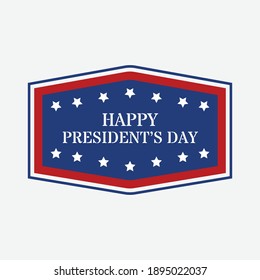 President's day badge design Vector