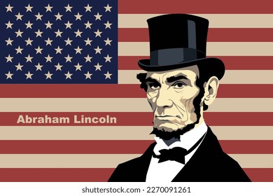 President Day Banner, Abraham Lincoln Geburtstag