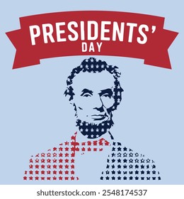 President's day banner background. vector