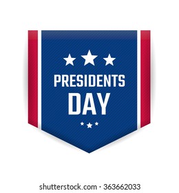 Presidents Day Banner Badge Isolated On Stock Vector (Royalty Free ...