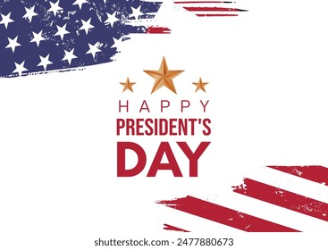 President's day - banner.	= vector illustration