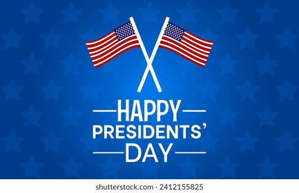 Presidents' Day celebrated every year of 19th February. American federal holidays  Vector banner, flyer, poster and social medial template design.