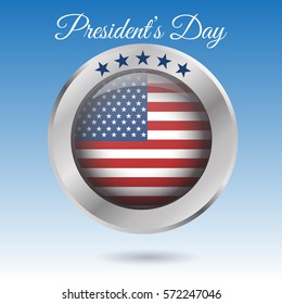 presidents day circle  label vector  eps 10