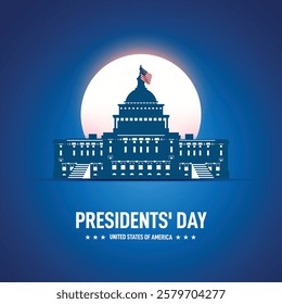 presidents' day. presidents' day creative banner, poster, social media post, postcard, background, backdrop, web banner, greetings card, template, cover design etc.