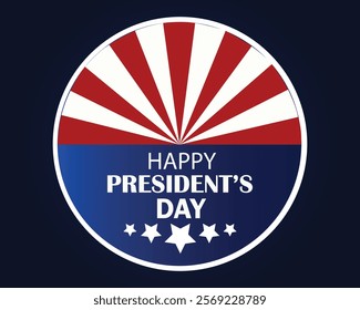 President's Day, February 17. Background, card, banner, poster Design. Vector Illustration.