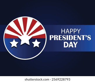 President's Day, February 17. Background, card, banner, poster Design. Vector Illustration.