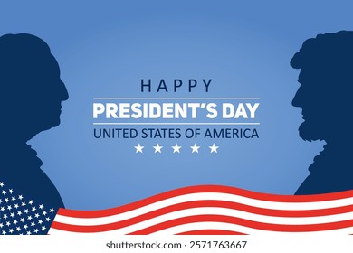 Presidents Day. Happy Presidents Day Background Design. Banner, Poster. Vector Illustration.