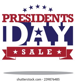 Presidents Day Icon EPS 10 vector stock illustration