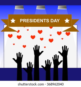 Presidents Day Icon. Presidents Day Vector Background
