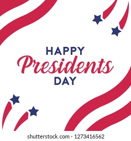Presidents Day Illustration Poster Background