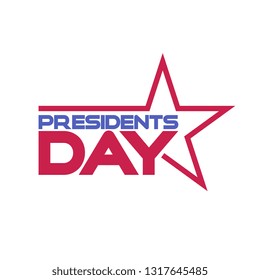Presidents day logo vector