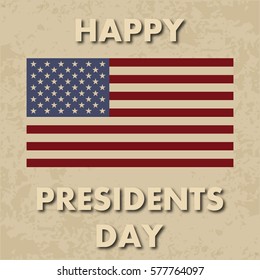 presidents day. map of America. The Statue of Liberty