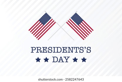 Presidents Day PNG template design with two usa flags, Presidents Day vector image, Presidents Day wallpaper	