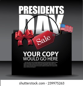 Presidents Day Sale Background  EPS 10 Vector Stock Illustration