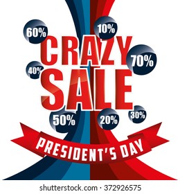 presidents day sale design, vector illustration eps10 graphic 