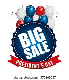 Presidents Day Sale Design, Vector Illustration Eps10 Graphic 