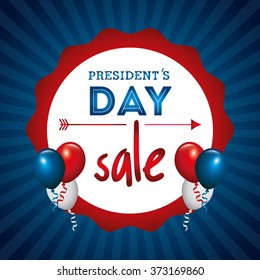 presidents day sale design, vector illustration eps10 graphic 