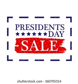 Presidents Day Sale Icon Vector Stock Illustration