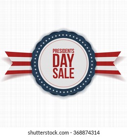 Presidents Day Sale national Banner with Text