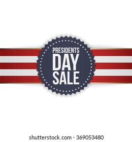 Presidents Day Sale realistic blue american Emblem
