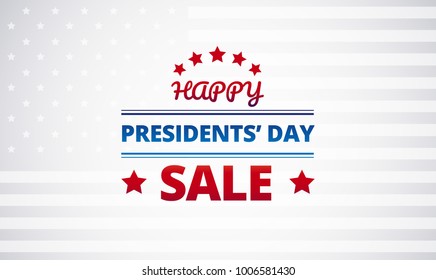 Presidents Day Sale Vector Background