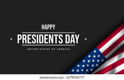 Presidents Day template design concept. Banner Design for Presidents Day Celebration. Vector Illustration.