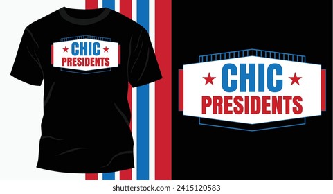Presidents Day typography for t shirt design