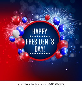 Presidents Day in USA Background. Can Be Used as Banner or Poster. Vector Illustration EPS10