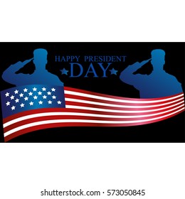 Presidents Day in USA Background. Can Be Used as Banner or Poster. Vector Illustration EPS10. United States of American President holiday. Veterans Day