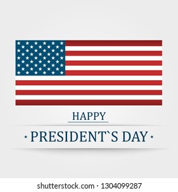 Presidents Day in USA vector background. Banner or poster for americans holiday celebration. Vector Illustration