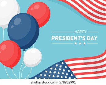 Presidents Day in USA vector background