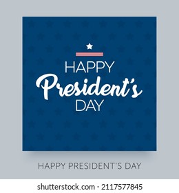 President's Day vector design label template.
