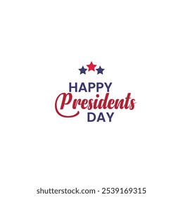 Presidents day vector text design