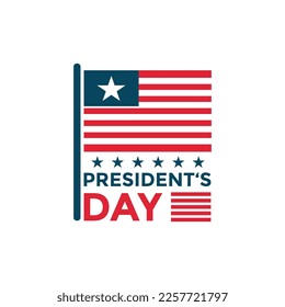 Presidents day. Vector typography, text or logo design. Can be used for sale banners, greeting cards, gifts etc.