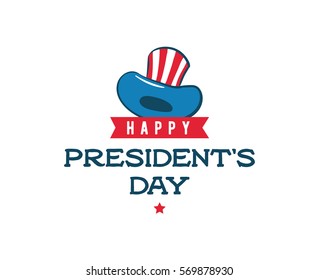 Presidents day. Vector typography, text or logo design. Usable for sale banners, greeting cards, gifts etc.