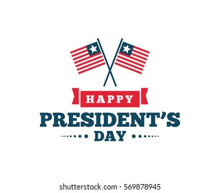 Presidents day. Vector typography, text or logo design. Usable for sale banners, greeting cards, gifts etc.