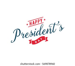 Presidents day. Vector typography, text or logo design. Usable for sale banners, greeting cards, gifts etc.