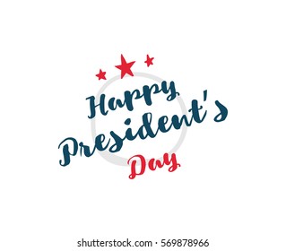Presidents day. Vector typography, text or logo design. Usable for sale banners, greeting cards, gifts etc.